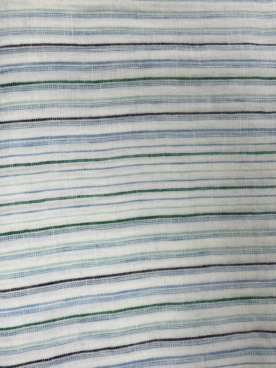 100% Linen Standard Pillowcase - checks and stripes - Homebody Denver