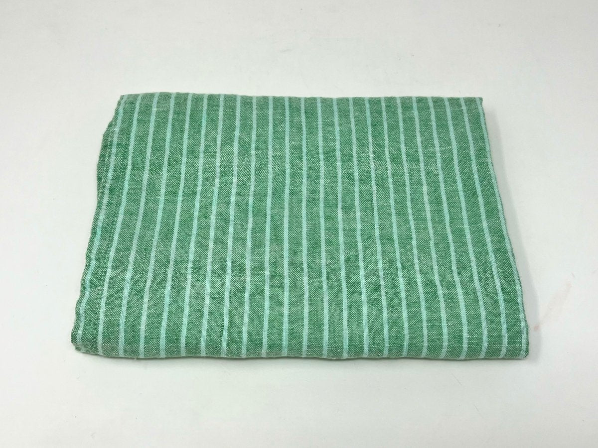 100% Linen Standard Pillowcase - checks and stripes - Homebody Denver