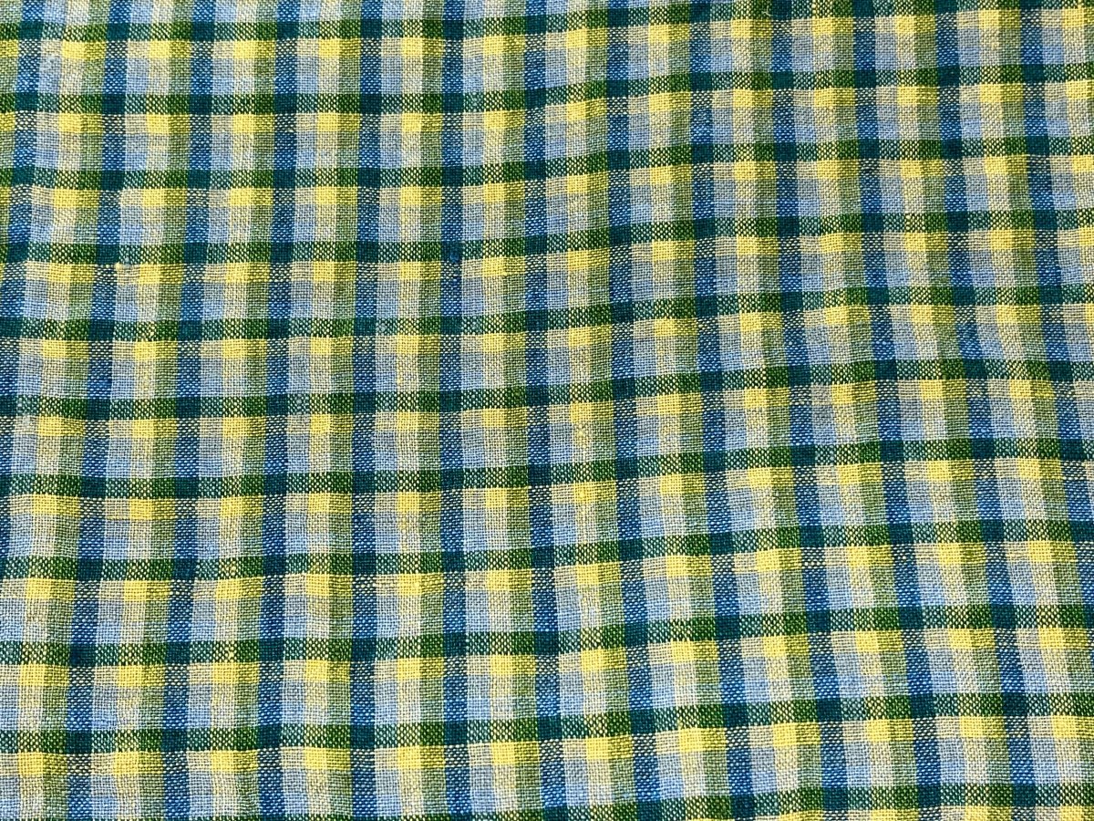 100% Linen Standard Pillowcase - checks and stripes - Homebody Denver