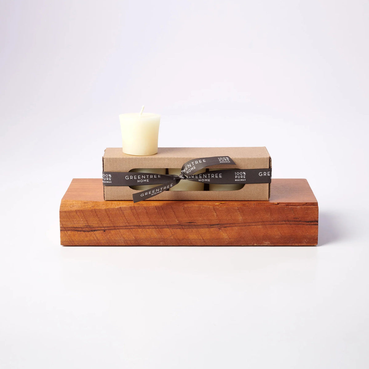 Boxed Set of 4 Beeswax Votive Candles - Homebody Denver