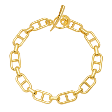 Gabriela Artigas & Co Stirrup Chain Bracelet 14karat Yellow Gold 7" - Homebody Denver