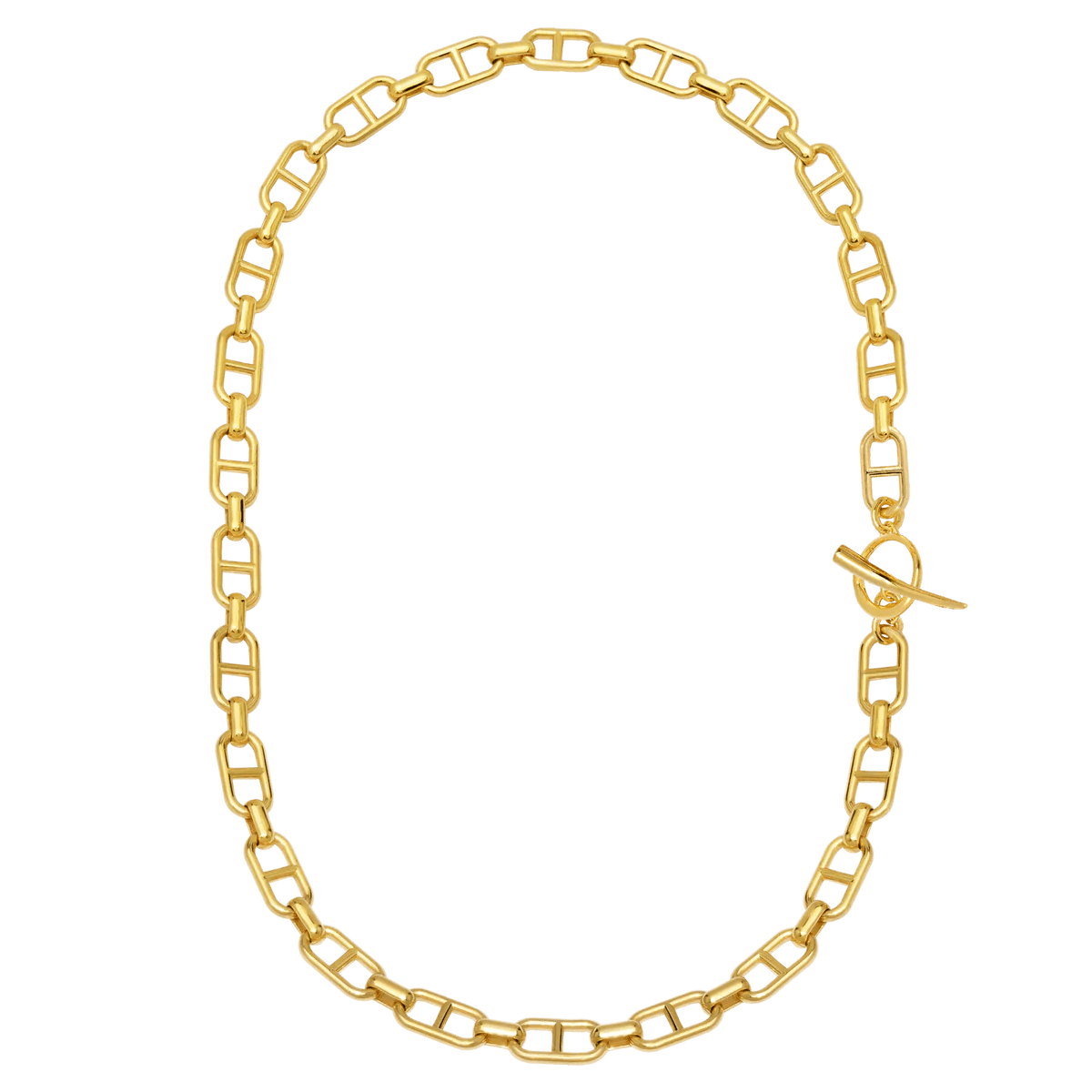 Gabriela Artigas Stirrup Chain Necklace in 14K 18" (15mm Link) - Homebody Denver