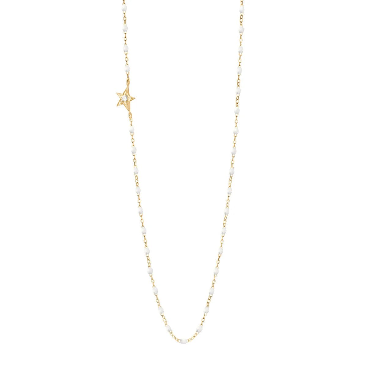 Gigi Clozeau Classic 16" 18kt Gold Necklace with Diamond Side Star - Homebody Denver