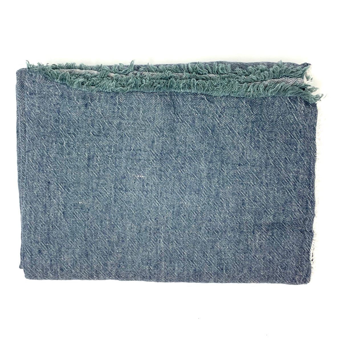 Maison de Vacances Throw Vice Versa Fringed Crumpled Washed Linen - Homebody Denver