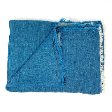 Maison de Vacances Throw Vice Versa Fringed Crumpled Washed Linen - Homebody Denver