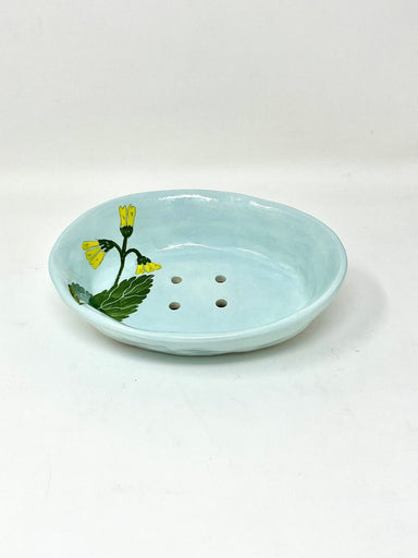 Small Oval Ceramic Soap Dish 5 1/2" x 4 1/4" x 1"h. - Homebody Denver