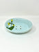 Small Oval Ceramic Soap Dish 5 1/2" x 4 1/4" x 1"h. - Homebody Denver