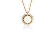 Fiore Wylde Beaded Suncoin Necklace 18kt. Yellow Gold with Diamond Rounds - Homebody Denver