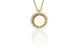 Fiore Wylde Beaded Suncoin Necklace 18kt. Yellow Gold with Diamond Rounds - Homebody Denver