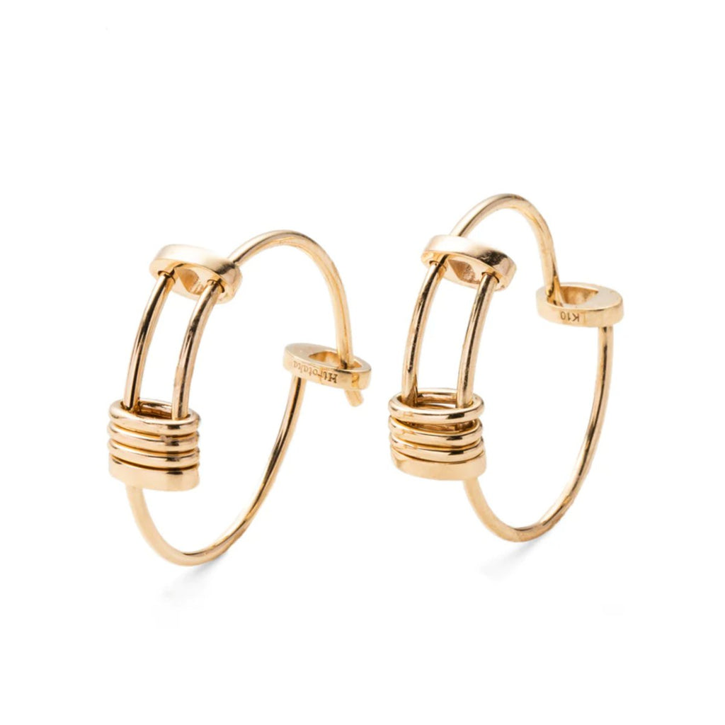 Hirotaka Pair Contortionist Hoop Earrings M - Homebody Denver