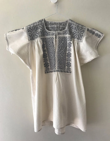 Woven Cotton Blouse with Embroidery - Homebody Denver